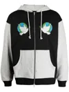 Paccbet Appliqué-details Colour-block Cotton Jacket