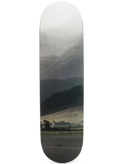Paccbet David Friedrich-print Skateboard Deck In Multi