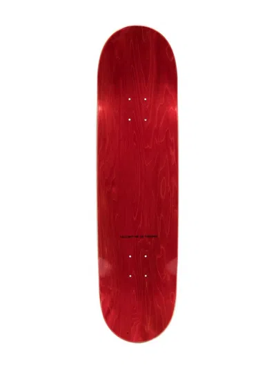 Paccbet Graphic-print Wooden Deck In Red