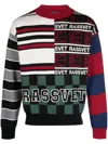 Paccbet Intarsia-knit Wool-blend Jumper In Black