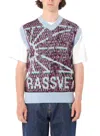 PACCBET PACCBET LOGO INTARSIA KNITTED VEST