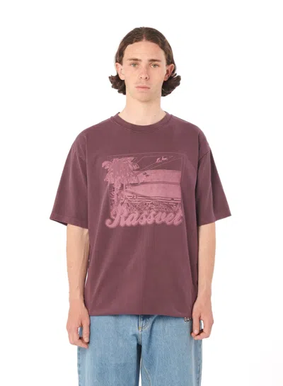 Paccbet Miami Tee Shirt Knit In Burgundy