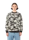 PACCBET ROSES ALL OVER PRINT CREWNECK SWEATSHIRT KNIT