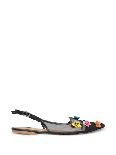Pace Ava Floral-embellished Ballet Flats In Multi
