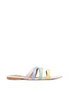 Pace Curve Flat Sandals In Multi