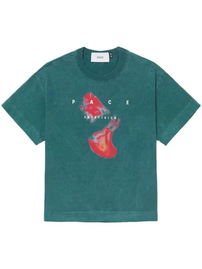 Pace Double Satire T-shirt In Green