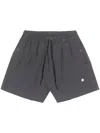 Pace Drawstring-waist Shorts In Grey