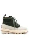Pace Duck V2 Two-tone Ankle Boots In Green