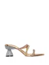 Pace Glittle Embellished Strap Sandals In Multi