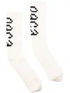 Pace Logo-jacquard Socks In White