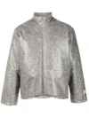 Pace Overtime Gloss High-neck Jacket In Grey