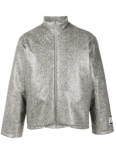Pace Overtime Gloss High-neck Jacket In Grey