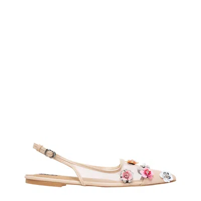 Pace Shoes Ava Floral Slingback Flats