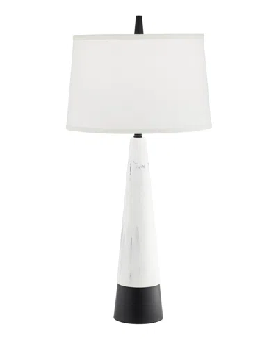 Pacific Coast 33" Metal, Resin Stonecreek Table Lamp In White