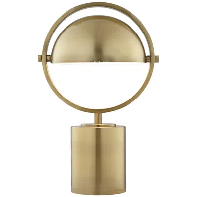 Pacific Coast Lighting Brass Dome 17" Modern Mushroom Table Lamp