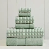 Pacific Coast Textiles Cobblestone 6-pc. Geometric Bath Towel Set In Green