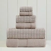 Pacific Coast Textiles Cobblestone 6-pc. Geometric Bath Towel Set In Sand