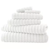 Pacific Coast Textiles Luxury Spa Collection Wavy 6-pc. Bath Towel Set In White