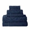 Pacific Coast Textiles Medallion Swirl 6-pc. Bath Towel Set In Blue
