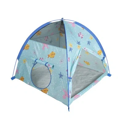 Pacific Play Tents 3.5' X 4' Indoor/outdoor Polyester Play Tent With Carrying Bag In Blue