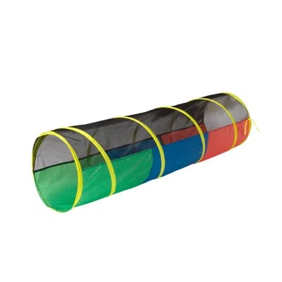 Pacific Play Tents Half Mesh Play Tunnel In Multi