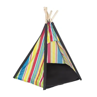 Pacific Play Tents Hooded Dog Bed In Blue;white;green;red;yellow