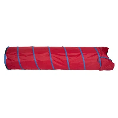 Pacific Play Tents Institutional Play Tunnel With Carrying Bag In Red