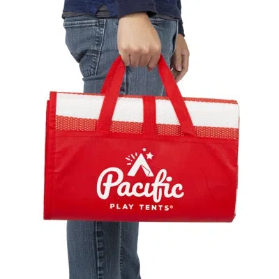 Pacific Play Tents Tatami Mat - Blue In Red