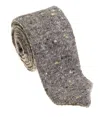 Pacific Silk Cashmere And Wool Knit Tie In Gray In Gray