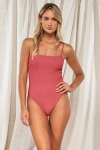 Pacifica By Sunsets Ariel One Piece In Hibiscus Tea