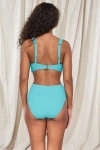 Pacifica By Sunsets Astrid High Waist Bikini Swim Bottoms In Pool Party