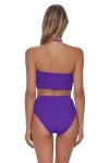 Pacifica By Sunsets Hannah High Waist Bikini Swim Bottoms In Purple