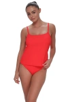 Pacifica By Sunsets Coralie Tankini Swimsuit Top In Red