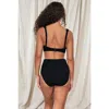 Pacifica By Sunsets Hannah High Waist Bikini Swim Bottoms In Black Pacifica