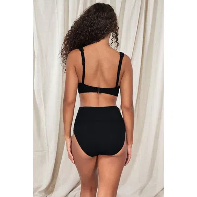 Pacifica By Sunsets Hannah High Waist Bikini Swim Bottoms In Black Pacifica
