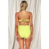Pacifica By Sunsets Hannah High Waist Bikini Swim Bottoms In Bright Pear