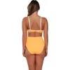 Pacifica By Sunsets Hannah High Waist Bikini Swim Bottoms In Orange