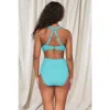 Pacifica By Sunsets Hannah High Waist Bikini Swim Bottoms In Pool Party