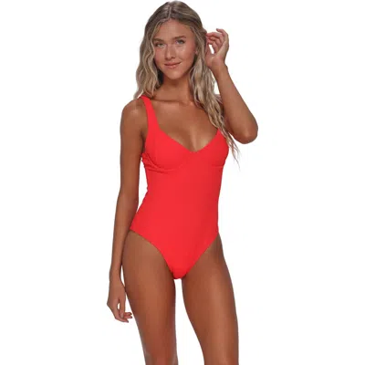 Pacifica By Sunsets Mazzy One Piece Swimsuit In Orange