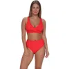 Pacifica By Sunsets Mirabella Bikini Swimsuit Top In Red
