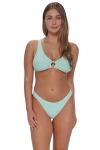 Pacifica By Sunsets Oceana Bikini Swimsuit Top In Green