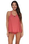Pacifica By Sunsets Sadie Tankini In Hibiscus Tea
