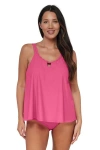 Pacifica By Sunsets Sadie Tankini Swimsuit Top In Dragon Fruit
