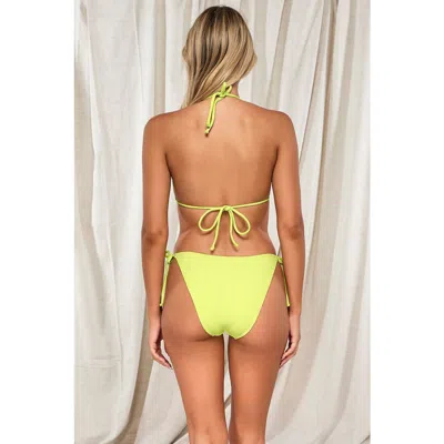 Pacifica By Sunsets Taryn Tie Side Bikini Swim Bottoms In Bright Pear