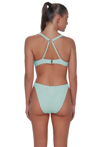 Pacifica By Sunsets Tate Tab Side Bikini Swim Bottoms In Green