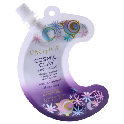 Pacifica Cosmic Clay Face Mask By  For Unisex - 1.18 oz Mask In White