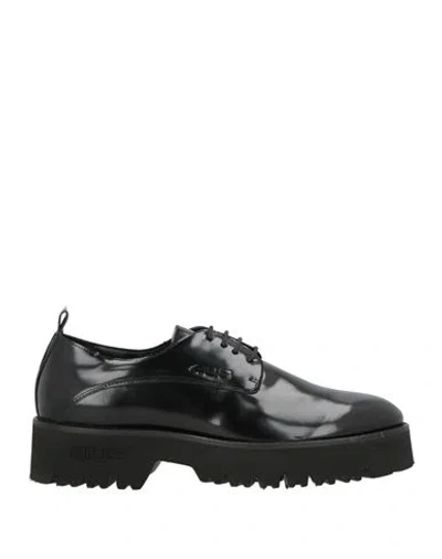 Paciotti 4us Man Lace-up Shoes Black Size 8 Leather