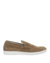 Paciotti 4us Man Loafers Khaki Size 8 Leather