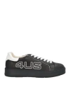 Paciotti 4us Man Sneakers Black Size 12 Calfskin In Black