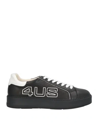 Paciotti 4us Man Sneakers Black Size 12 Calfskin